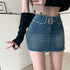 Niche Hot Girl A-line Denim Skirt - ROUTINE FASHION